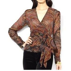 Ralph Lauren wrap top sz 10